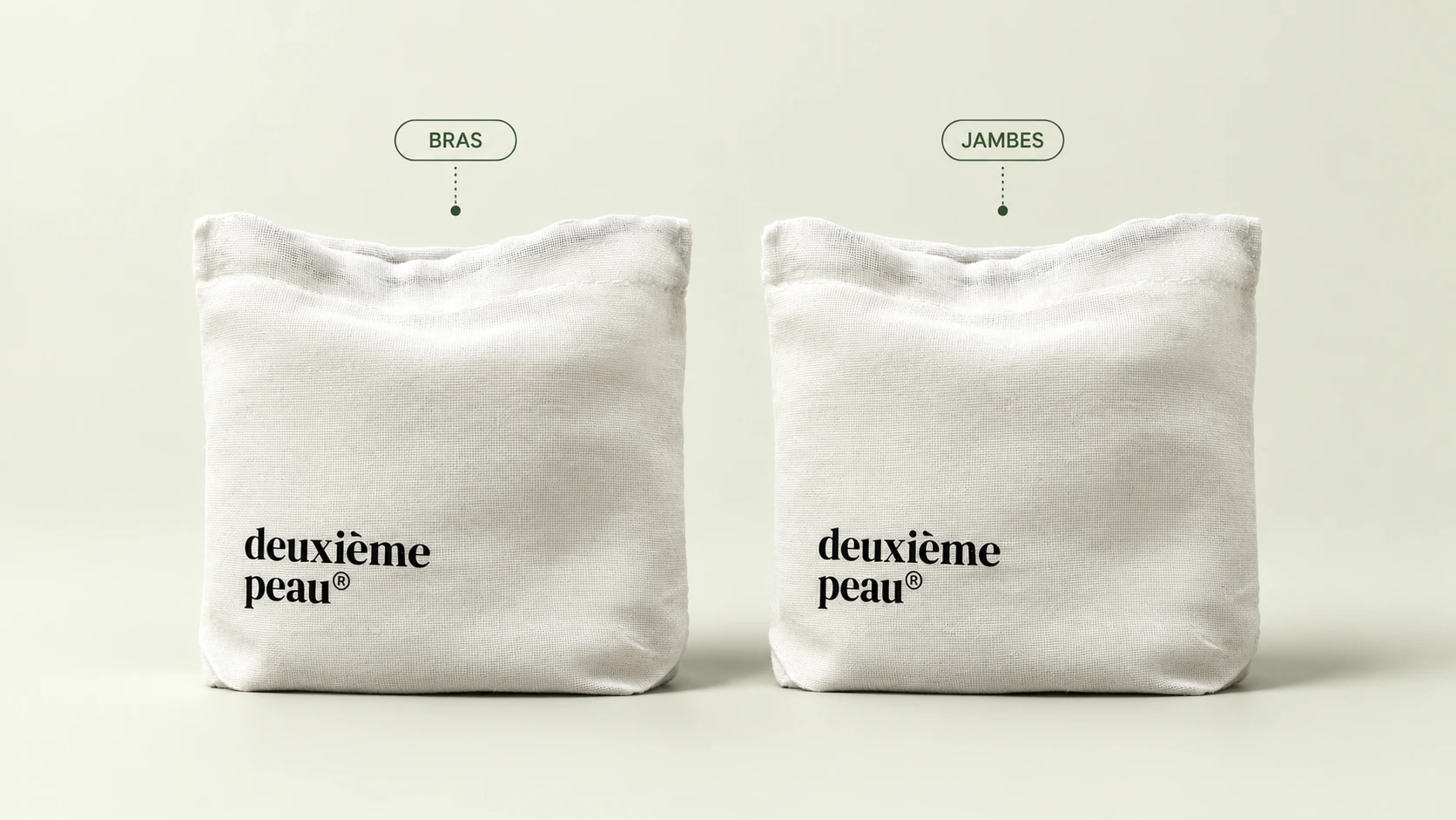 Pochette des tubes pour les jambes Deuxième Peau